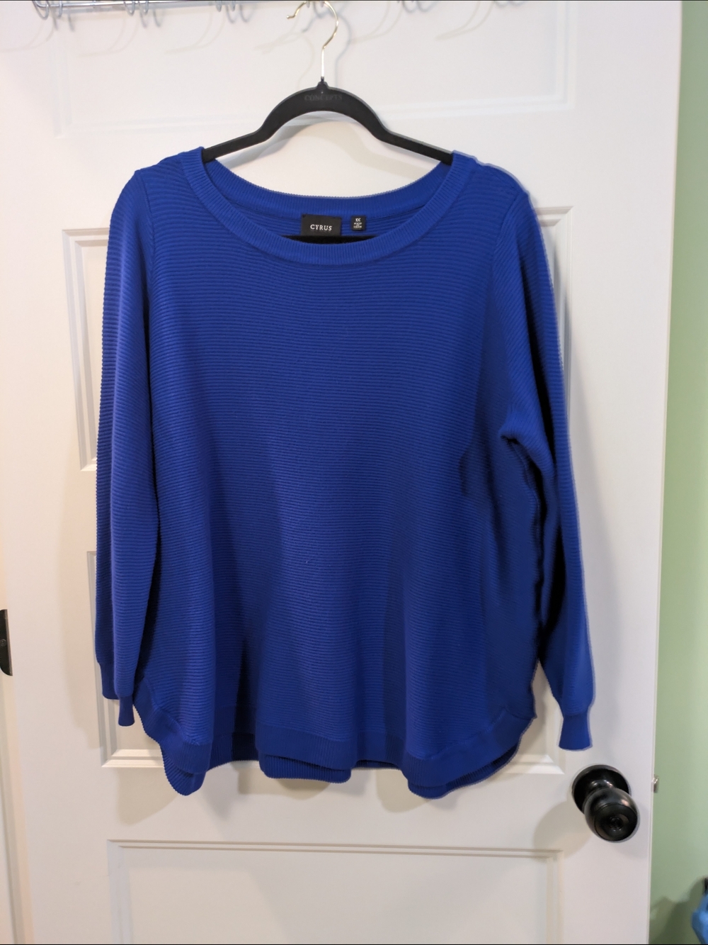 Cyrus Women's Crewneck Sweater in Cobalt Blue